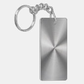 Aangepaste metalen radiale textuur sleutelhanger (Voorkant Links)