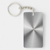 Aangepaste metalen radiale textuur sleutelhanger (Voorkant)