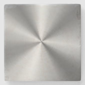 Aangepaste metalen radiale textuur stenen onderzetter (Voorkant)