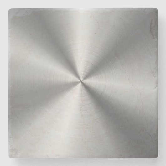 Aangepaste metalen radiale textuur stenen onderzetter (Voorkant)