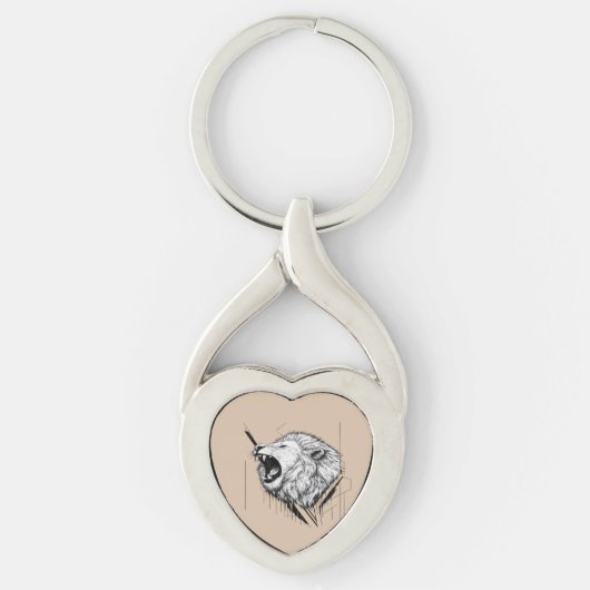 Aangepaste metalen sleutelhanger | Stijlvolle duur (Voorkant)