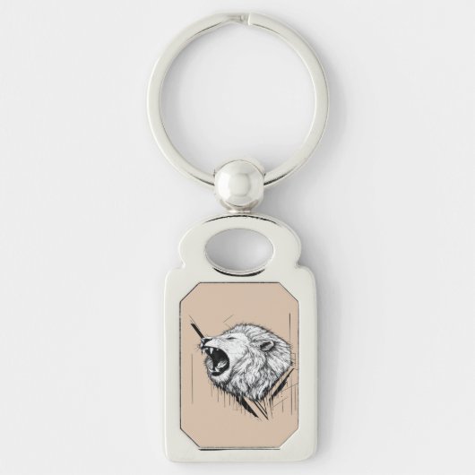 Aangepaste metalen sleutelhanger | Stijlvolle duur (Voorkant)