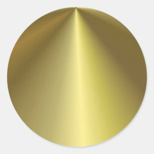 Aangepaste metalen uitstraling Goud Modern Leeg Sj Ronde Sticker