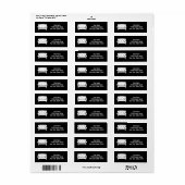 Aangepaste meubels voor retourzendingen etiket (Full Sheet)