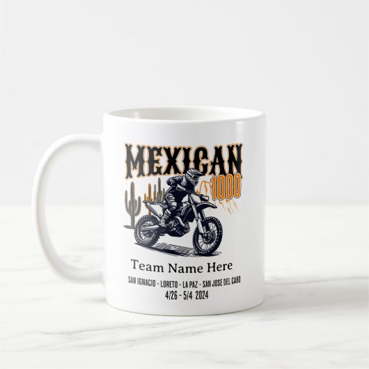 Aangepaste Mexicaanse 1000 Baja California Race Koffiemok (Links)