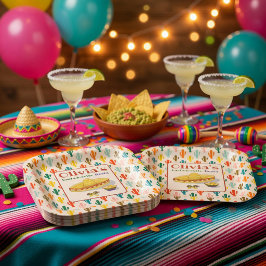 Aangepaste Mexicaanse Fiesta Bachelorette-feest Papieren Bordje