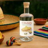 Aangepaste Mexicaanse Fiesta Bachelorette Party Te Likeurfles Etiket