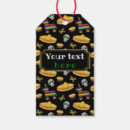 Aangepaste Mexicaanse Fiesta & Día de Muertos Cadeaulabel