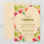 Aangepaste Mexicaanse Fiesta-uitnodiging - Roze Ge Kaart (Voorkant / Achterkant)