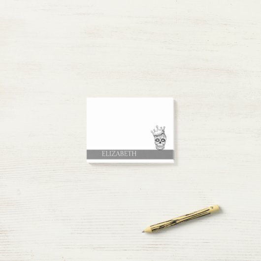 Aangepaste Mexicaanse Suikerschedel Halloween Po Post-it® Notes (Op bureau)