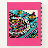 Aangepaste Mexicaanse tafel Vibrant Limoen Recepte Notitieboek (Achterkant)