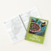 Aangepaste Mexicaanse tafel Vibrant Limoen Recepte Notitieboek (Binnen)