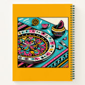 Aangepaste Mexicaanse tafel Vibrant Limoen Recepte Notitieboek (Achterkant)