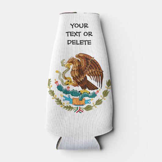 Aangepaste Mexicaanse vlag Flesjeskoeler (Voorkant)