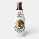 Aangepaste Mexicaanse vlag Flesjeskoeler (Fles Voorkant)