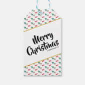 Aangepaste MEXICO-vlag Kerstmis Cadeaulabel (Voorkant)