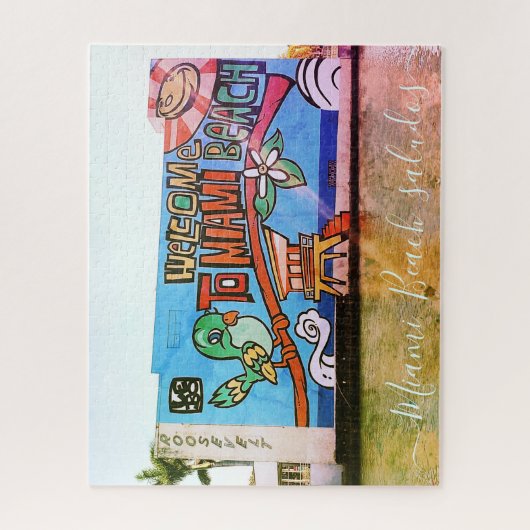 Aangepaste MIAMI aanpassen aan  Art Deco Legpuzzel (Verticaal)