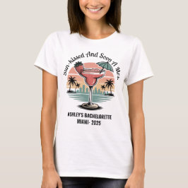 Aangepaste Miami Bride Bachelorette Party T-shirt