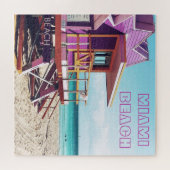 Aangepaste MIAMI-SOUTH BEACH Art Home Deco persona Legpuzzel (Horizontaal)