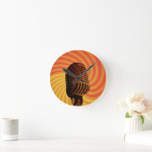 Aangepaste microfoon wandklok terug (Huis)