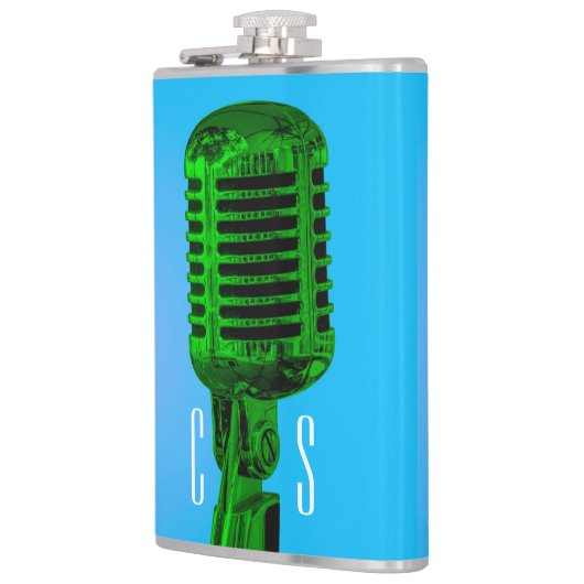 Aangepaste microfoonfles heupfles (Links)