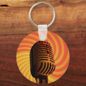 Aangepaste microfoonketen sleutelhanger (Voorkant)
