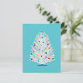 Aangepaste Mid Century Boom Platte Kerstkaart (Staand voorkant)