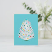 Aangepaste mid-century kerstboom vakantie kaart (Staand voorkant)