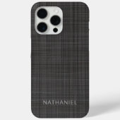 Aangepaste Middel Donkergrijze Zwarte Kleur Case-Mate iPhone Case (Achterkant)