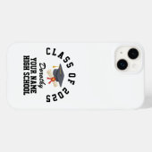 Aangepaste middelbare school afstudeerfeest Case-Mate iPhone case (Achterkant (horizontaal))