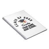 Aangepaste middelbare school afstudeerfeest notitieboek (Rechterzijde)