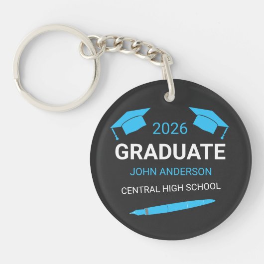 Aangepaste middelbare school eindexamen 2026 sleutelhanger (Voorkant)