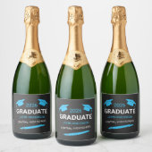 Aangepaste middelbare school eindexamen 2026 sparkling wijnetiket (Flessen)