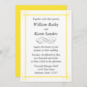 Aangepaste middelgrote uitnodiging - Scroll Design (Voorkant / Achterkant)