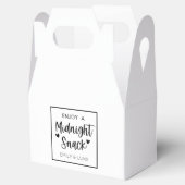 Aangepaste Middennacht Snack Bedankdoosjes (Geopend)