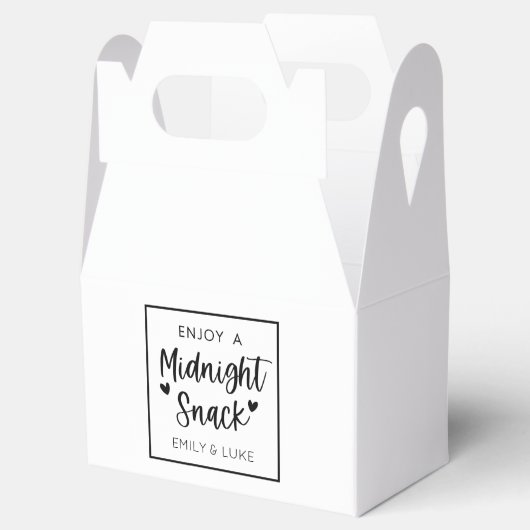 Aangepaste Middennacht Snack Bedankdoosjes (Geopend)