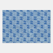 Aangepaste mijlpaal Gouden Verjaardag Denim Inpakpapier Vel (Voorkant 3)