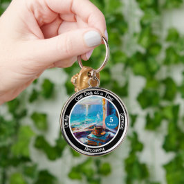 Aangepaste mijlpaal in hersteldingsgeschenk - Ocea Sleutelhanger