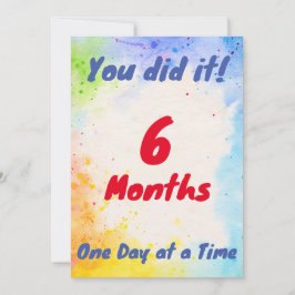 Aangepaste mijlpaal - Je hebt het een dag tegelijk Feestdagenkaart