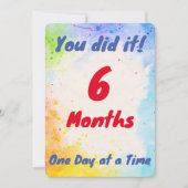 Aangepaste mijlpaal - Je hebt het een dag tegelijk Feestdagenkaart (Voorkant)