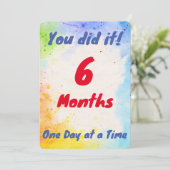 Aangepaste mijlpaal - Je hebt het een dag tegelijk Feestdagenkaart (Staand voorkant)