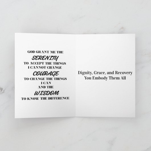 Aangepaste mijlpaal Kaart | Elegante soberheid Kaa (Binnen)