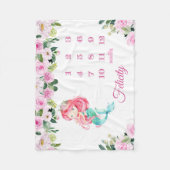 Aangepaste mijlpaal voor maandelijkse groei van de fleece deken (Voorkant)