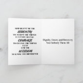 Aangepaste mijlpaalkaart | Elegante nuchterheidska Kaart (Binnen)