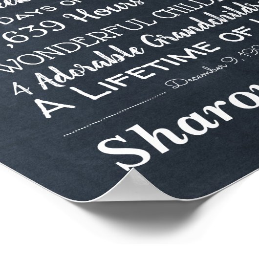 Aangepaste mijlpalen van het Jubileum van de Wedde Poster (Hoek)