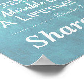 Aangepaste mijlpalen van het Jubileum van het Blau Poster (Hoek)