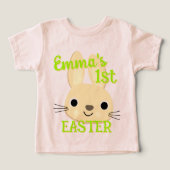 Aangepaste Mijn EERSTE PAASKONIJN Peuter Baby Outf (Design voorkant)