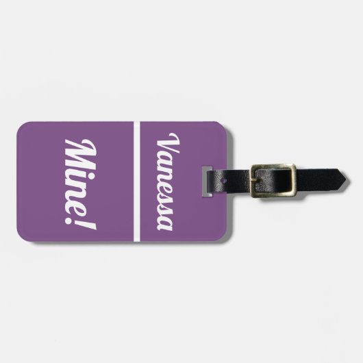 Aangepaste mijn | Funny Bagagelabel (Voorkant horizontaal)