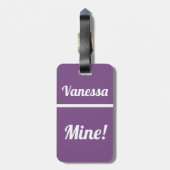 Aangepaste mijn | Funny Bagagelabel (Achterkant verticaal)