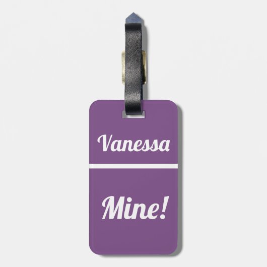 Aangepaste mijn | Funny Bagagelabel (Achterkant verticaal)